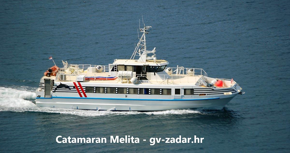 Fast Catamaran Ferry Connecting Zadar And Rijeka Ferry Spots