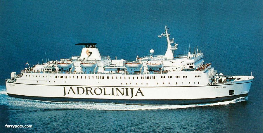 Jadrolinija's Car Ferry Dubrovnik serving Bari to Dubrovnik ferry line
