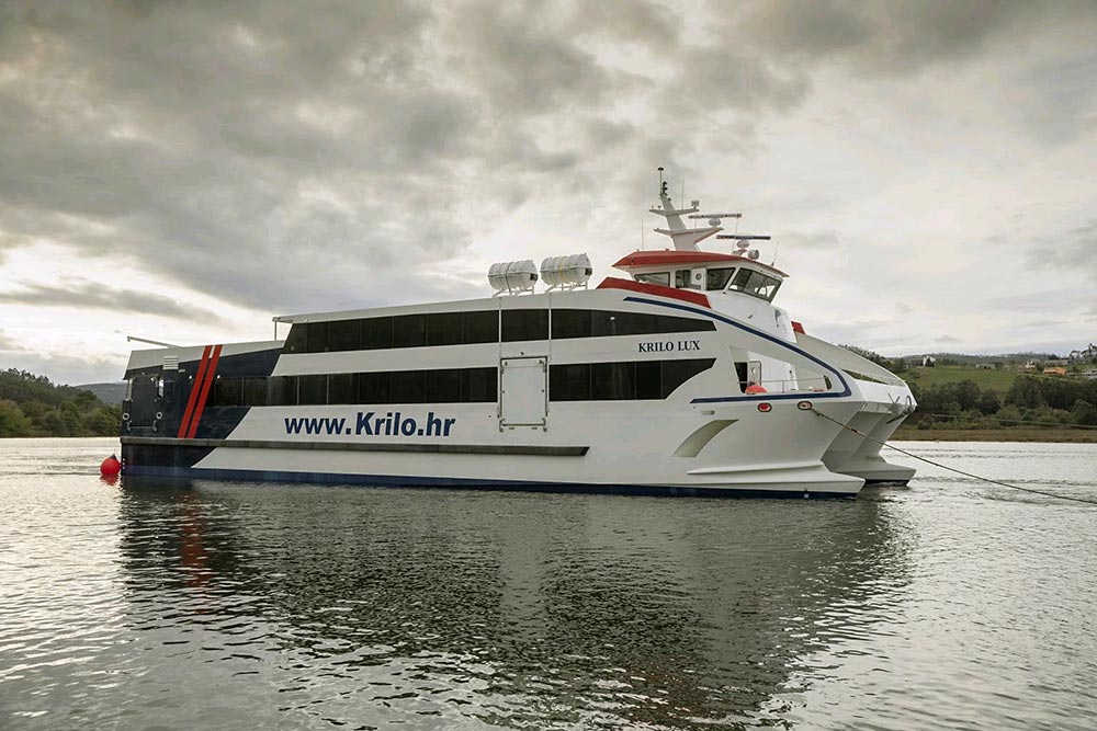 Krilo Lux launched in the shipyard Gondan,  Muelle de Vegadeo, 33760 Castropol, Asturias, Spain