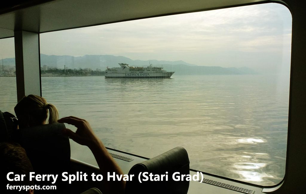 Car and passenger Ferry Split to Hvar (Stari Grad)