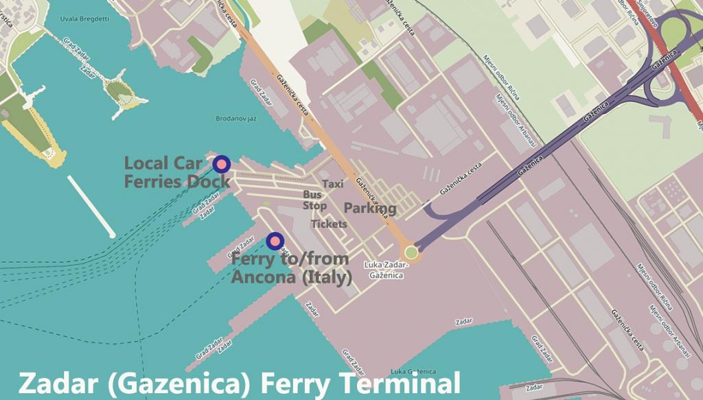 Gazenica (Zadar) ferry terminal