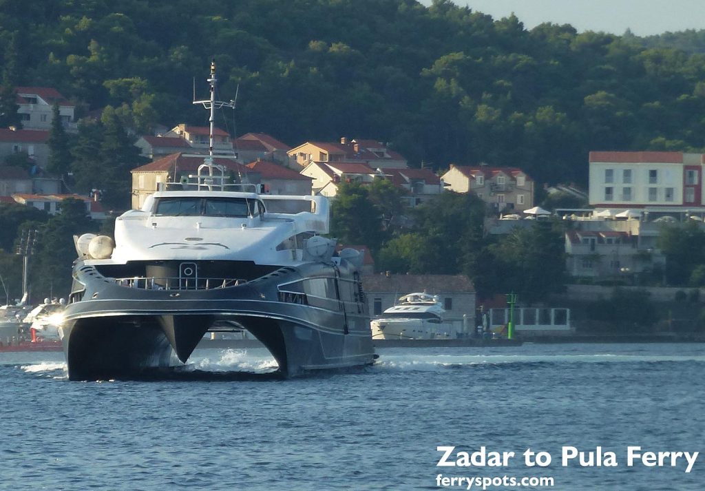 Passenger ferry from Zadar to Pula